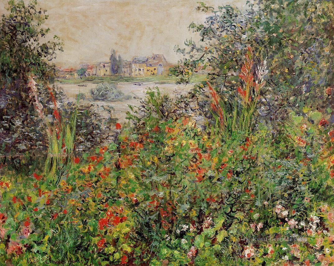 Blumen bei Vetheuil Claude Monet impressionistische Blumen Ölgemälde